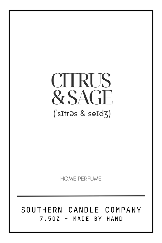 Citrus & Sage Home Perfume