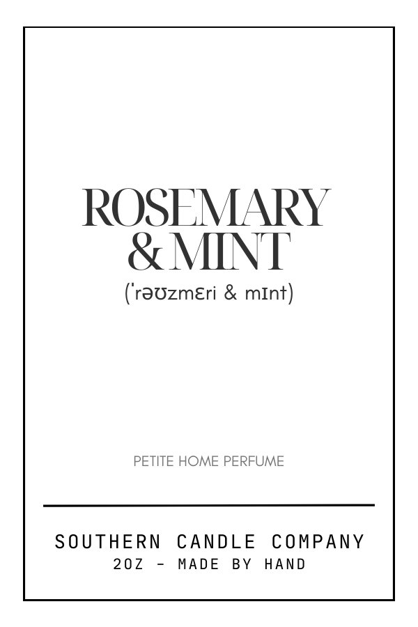 Rosemary & Mint Home Perfume