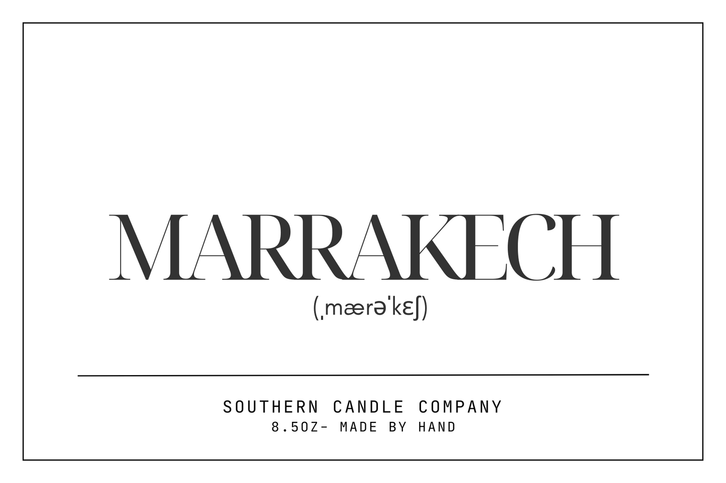 Marrakech Candle