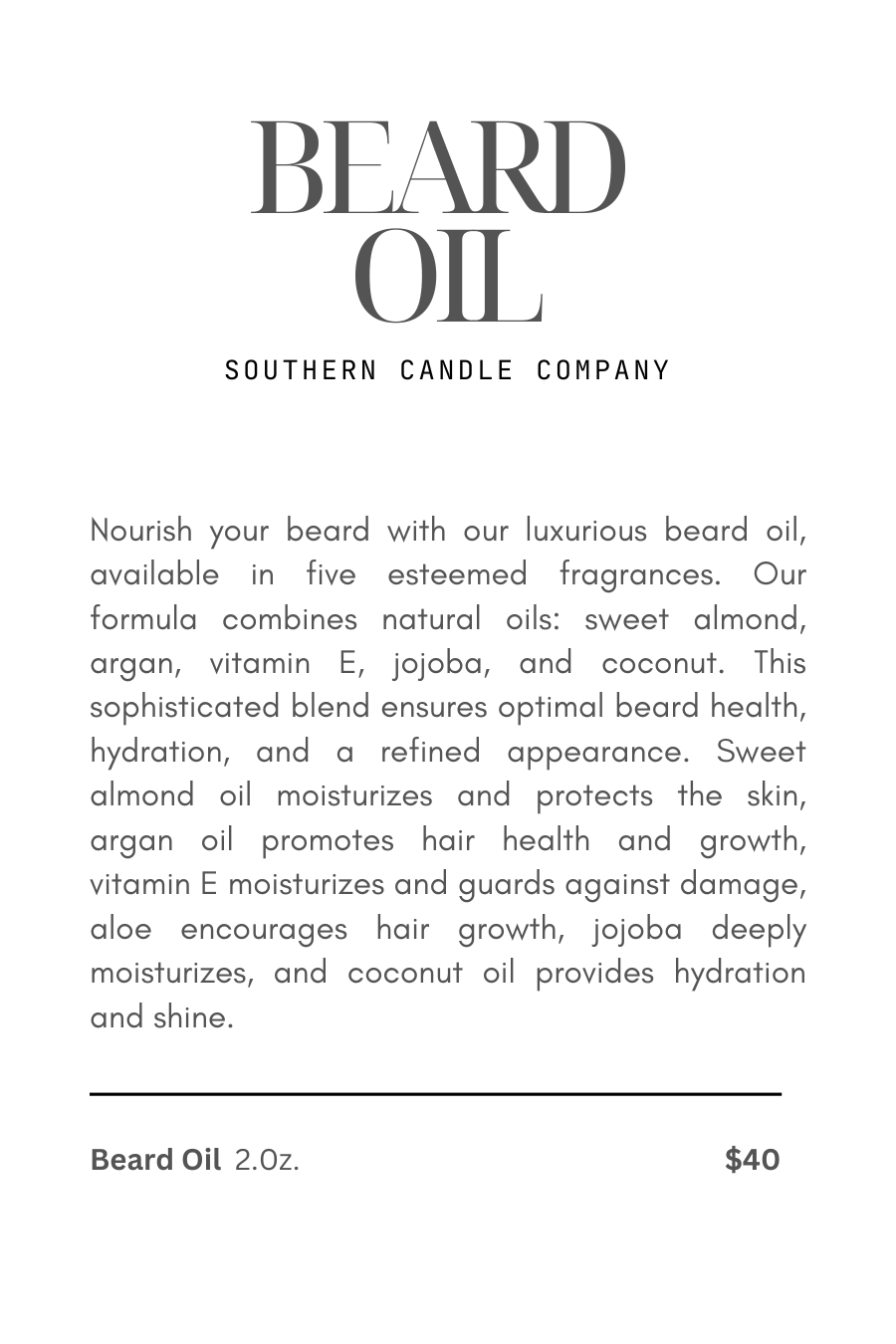 Beard Oil