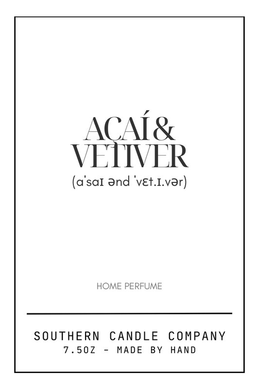 Acai & Vetiver Home Perfume