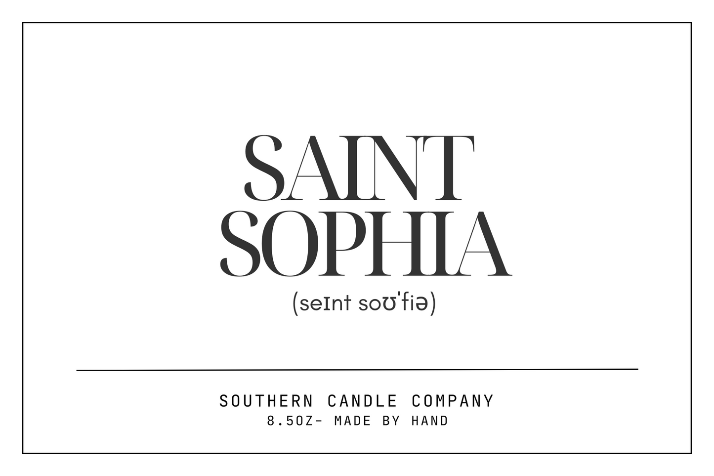 Saint Sophia Candle