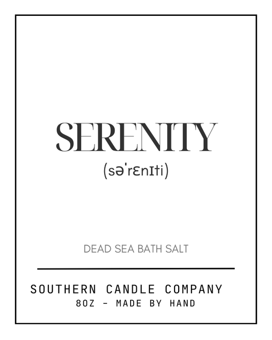 8oz Dead Sea Bath Salt - Serenity